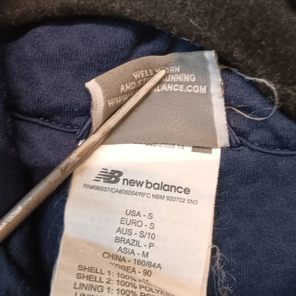 New‎ Balance Polartec Women's Navy Blue Quilted Full Zip Puffer Vest Size S